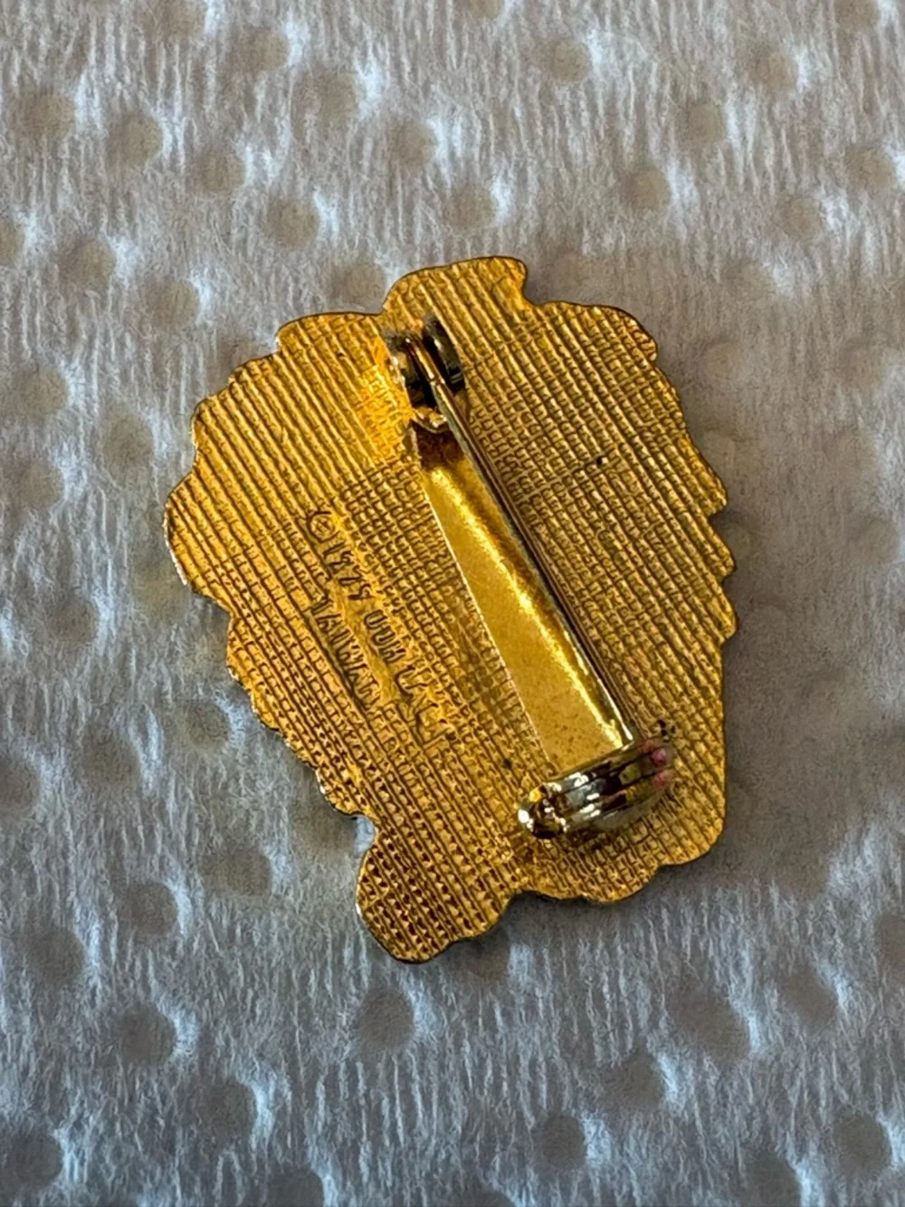 Yellow & Orange Cartoon Lion Kids Pin